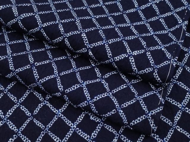 平和屋着物∴極上 夏物 浴衣 有松鳴海絞り 菱繋ぎ 綿 逸品 未使用 CYAA3254s5