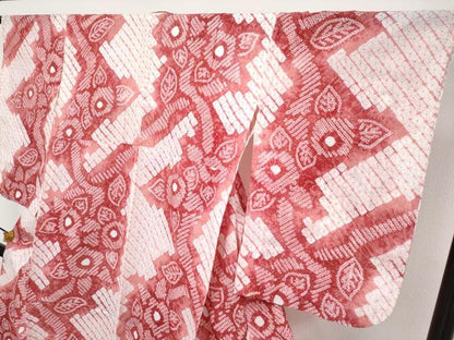 平和屋着物∴極上 夏物 浴衣 有松鳴海絞り 枝花文 綿 逸品 CYAA3257s5