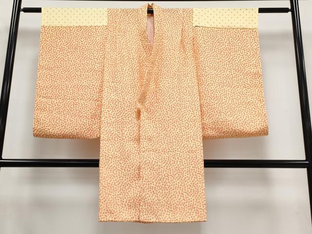 平和屋本店■極上　七五三　女の子　7歳　祝着・長襦袢セット　花籠文　黒地　鬼しぼ縮緬　反端付き　逸品　CYAA3259s5
