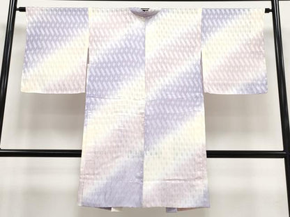 平和屋着物▽極上 スリーシーズン 春夏秋 塵除け 長羽織 網代紋紗 暈し染め 逸品 未使用 CYAA3260s5