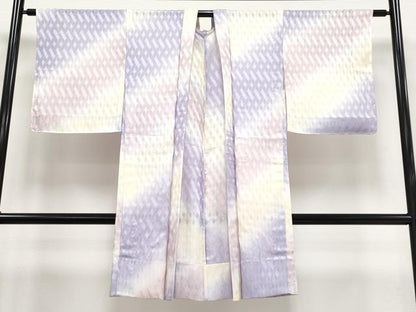 平和屋着物▽極上 スリーシーズン 春夏秋 塵除け 長羽織 網代紋紗 暈し染め 逸品 未使用 CYAA3260s5