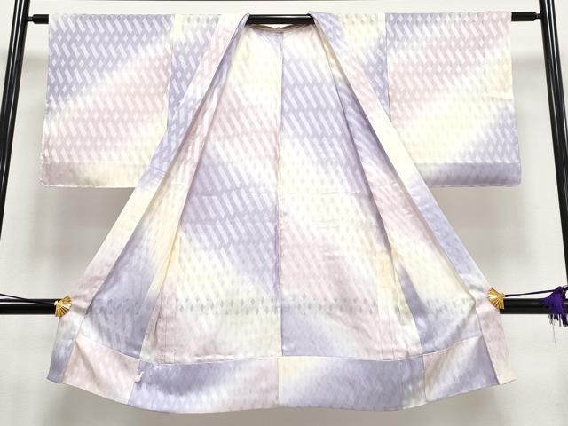 平和屋着物▽極上 スリーシーズン 春夏秋 塵除け 長羽織 網代紋紗 暈し染め 逸品 未使用 CYAA3260s5