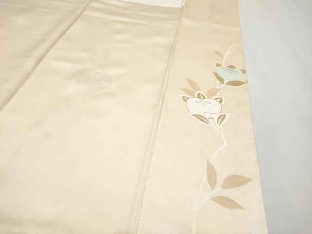 平和屋本店■極上　創業460年・千總　訪問着　駒刺繍　枝橘　金彩　肌色地　そごう扱い　逸品　未使用　CYAA3265s5