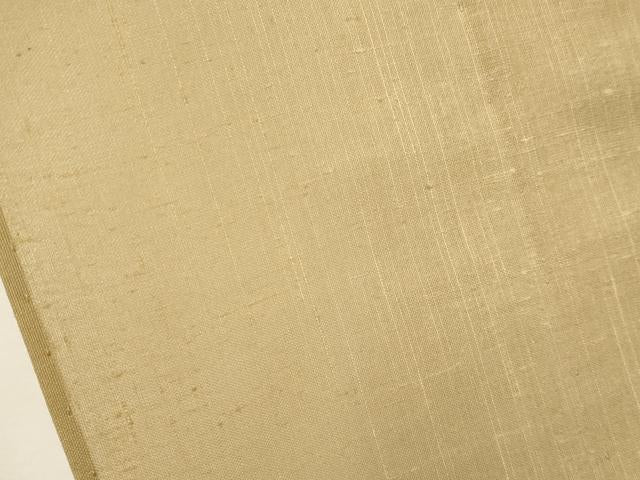 平和屋着物■極上　夏物　紗紬　手織　色無地　枯色地　伊と幸　反端付き　逸品　CYAA3276s5