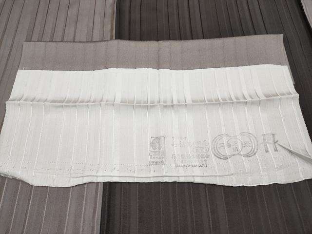 平和屋着物▽極上 小紋 単衣 変わり市松文様 反端付き 逸品 未使用 CYAA3279s5