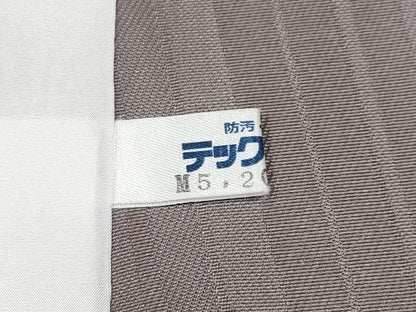 平和屋着物▽極上 小紋 単衣 変わり市松文様 反端付き 逸品 未使用 CYAA3279s5