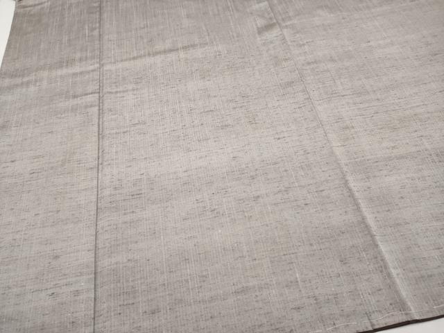 平和屋着物●極上　男性　紬　色無地　茶鼠色地　逸品　未使用　CYAA3281s5