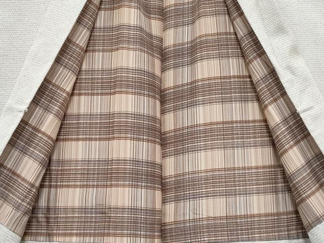 平和屋本店■極上　男性　紬　アンサンブル　キングサイズ　亀甲柄　逸品　CYAA3283s5