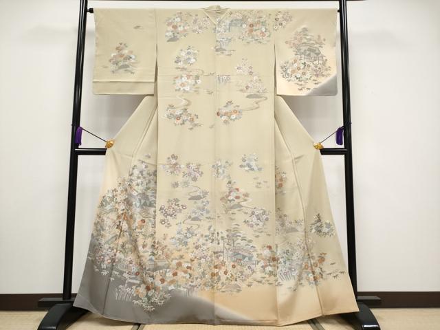平和屋本店■極上　訪問着　呉県刺繍　総刺繍　御所解文　暈し染め　金糸　逸品　未使用　CYAA3288s5