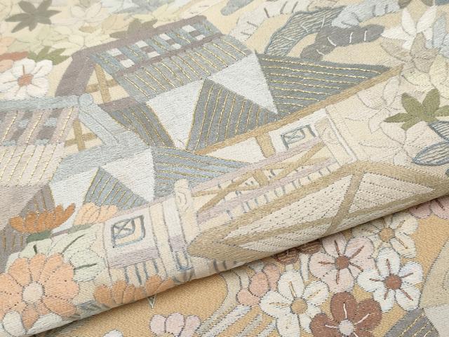 平和屋本店■極上　訪問着　呉県刺繍　総刺繍　御所解文　暈し染め　金糸　逸品　未使用　CYAA3288s5