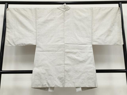 平和屋本店●極上　男性　本場大島紬　白大島　アンサンブル　100亀甲　総詰め　逸品　CYAA5093s6