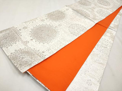 平和屋着物■極上　七五三　女の子　7歳　祝着・袋帯セット　駒刺繍　絞り　鼓草花文　逸品　CYAA3308s5