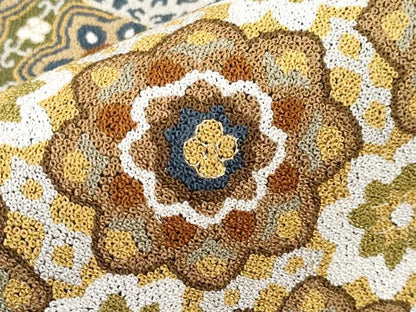 平和屋本店■最高級　中国三大刺繍　総相良刺繍　総詰め　200万粒　総刺繍　袋帯　正倉院花文　金糸　逸品　未使用　CYAA3378s5