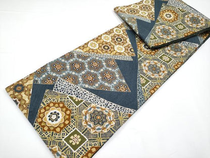 平和屋本店■最高級　中国三大刺繍　総相良刺繍　総詰め　200万粒　総刺繍　袋帯　正倉院花文　金糸　逸品　未使用　CYAA3378s5