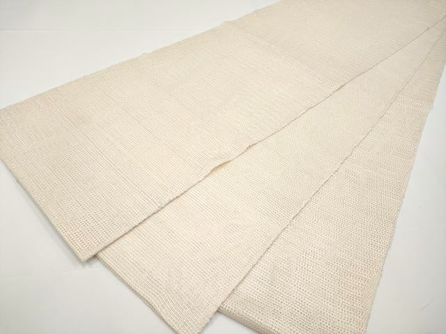 平和屋着物＊極上 夏物 全通柄袋帯 羅 よろけ縞 肌色地 逸品 CYAA3387s5