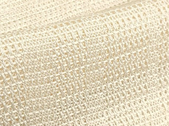 平和屋着物＊極上 夏物 全通柄袋帯 羅 よろけ縞 肌色地 逸品 CYAA3387s5