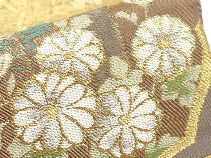 平和屋着物●極上　西陣　川島織物　六通柄　本袋帯　唐織　霞枝花文　本金箔　逸品　CYAA3400s5