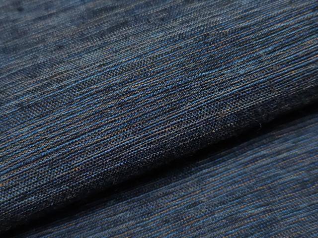 平和屋着物●極上　男性　紬　アンサンブル　濃紺地　逸品　CYAA3425s5