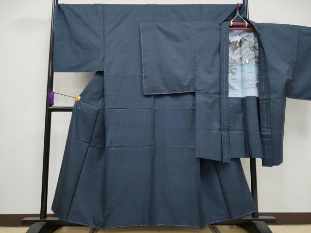 平和屋着物■極上　男性　本場大島紬　アンサンブル　キングサイズ　100亀甲　総詰め　逸品　未使用　CYAA3429s5