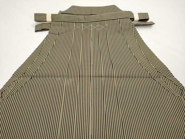 平和屋着物■極上　夏物　男性　馬乗り袴　縞　逸品　未使用　CYAA3452s5