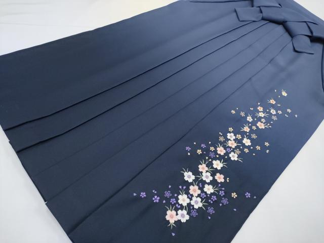 平和屋着物●極上 女性 行灯袴 総刺繍 桜 暈し染め 金糸 洗える着物 逸品 CYAA3456s5