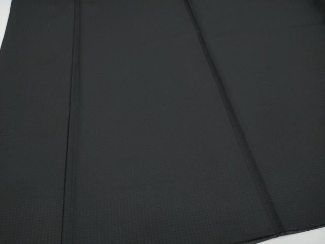 平和屋本店■極上　男性　色無地　紋付き羽織・行灯袴セット　キングサイズ　舞台衣装　黒地　羽織：バラ　洗える着物　CYAA3479s5
