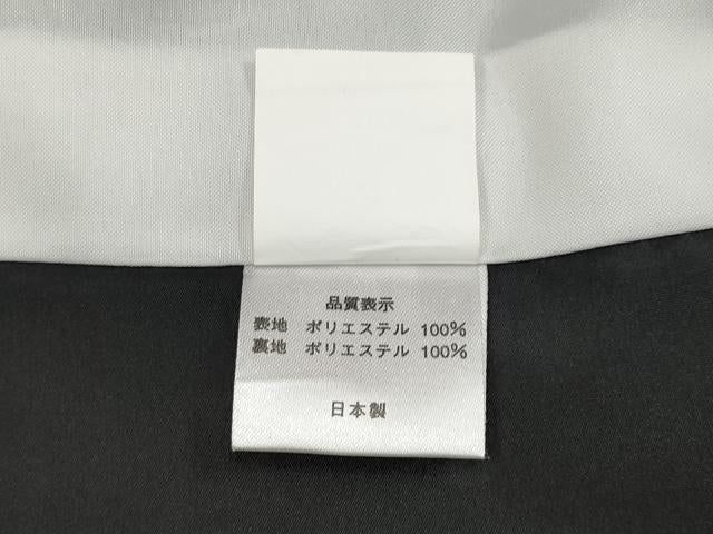 平和屋本店■極上　男性　色無地　紋付き羽織・行灯袴セット　キングサイズ　舞台衣装　黒地　羽織：バラ　洗える着物　CYAA3479s5