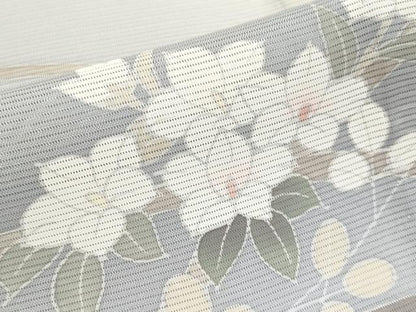 平和屋着物＊極上 夏物 訪問着 絽 草花文 練色地 逸品 CYAA3509s5