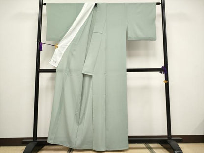 平和屋着物＊極上 夏物 洗える最高級着物 ＜英＞はなぶさ謹製 色無地 絽 深川鼠色地 逸品 CYAA3531s5