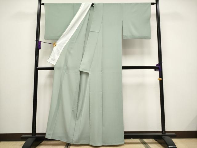 平和屋着物＊極上 夏物 洗える最高級着物 ＜英＞はなぶさ謹製 色無地 絽 深川鼠色地 逸品 CYAA3531s5
