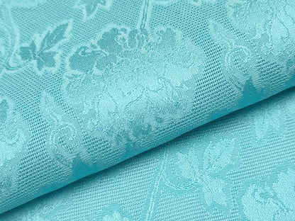 平和屋本店＊極上　夏物　色無地　牡丹唐草紋紗　新橋色　逸品　CYAA5097s6