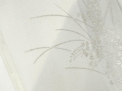平和屋着物＊極上 夏物 訪問着 刺繍 遠山枝葉文 暈し染め 銀彩 反端付き 逸品 CYAA3536s5