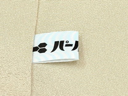 平和屋本店■極上　本加賀友禅作家　百貫華峰　訪問着　花鳥文　暈し染め　薄香色地　逸品　CYAA3548s5