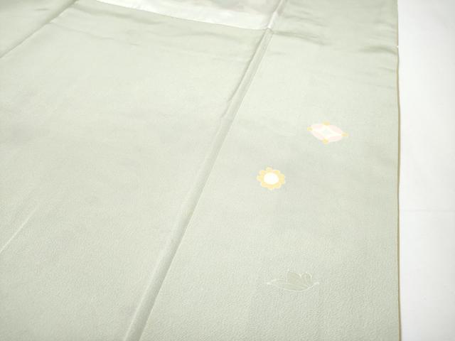 平和屋本店■極上　訪問着　駒刺繍　作家物　雪輪枝花文　暈し染め　逸品　CYAA3551s5