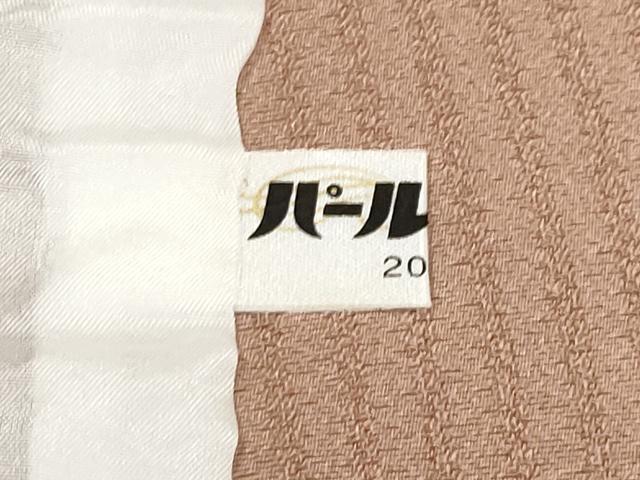 平和屋着物▽極上 印傳 小紋 単衣 雪輪重ね文 梅染色地 逸品 CYAA3555s5