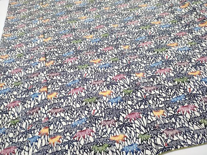 平和屋本店■最高級　城間栄順　本場琉球紅型　小紋　笹　高島屋扱い　カラーコピー付き　逸品　CYAA3562s5