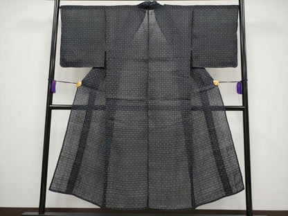 平和屋本店■極上　夏物　重要無形文化財　本場宮古上布　菱文　苧麻　逸品　CYAA3576s5