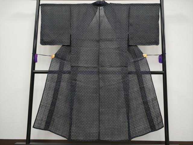 平和屋本店■極上　夏物　重要無形文化財　本場宮古上布　菱文　苧麻　逸品　CYAA3576s5