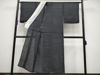 平和屋本店■極上　夏物　重要無形文化財　本場宮古上布　菱文　苧麻　逸品　CYAA3576s5