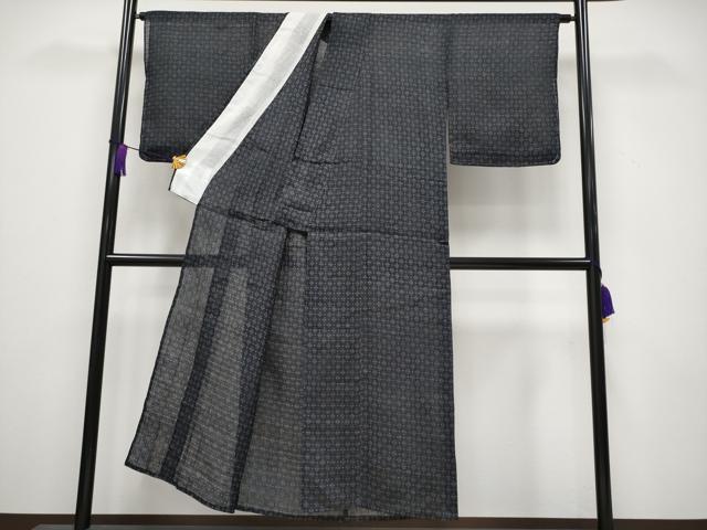 平和屋本店■極上　夏物　重要無形文化財　本場宮古上布　菱文　苧麻　逸品　CYAA3576s5