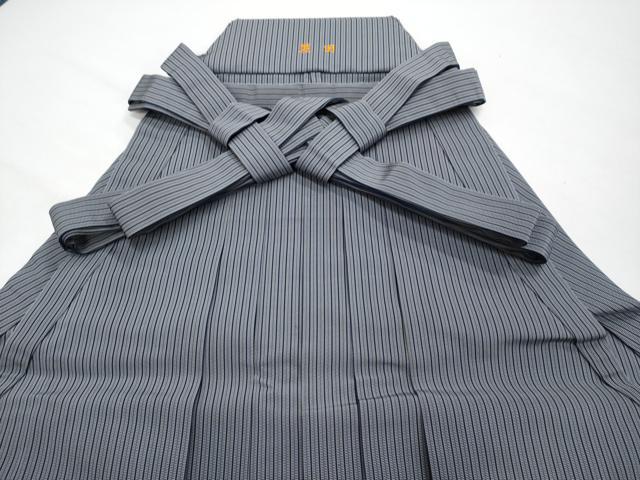 平和屋本店■極上　男性　人間国宝　甲田綏郎　精好仙台平　馬乗り袴　縞　逸品　CYAA3578s5