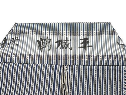 平和屋着物●極上 男性 本草木染 鶴城平 馬乗り袴 縞 逸品 未使用 CYAA3580s5