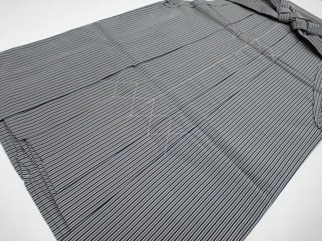 平和屋着物●極上 男性 本草木染 鶴城平 馬乗り袴 縞 逸品 未使用 CYAA3580s5