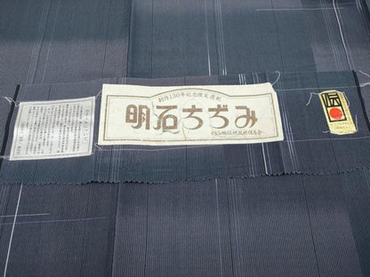 平和屋着物＊極上 夏物 明石ちぢみ 証紙付き 逸品 CYAA3616s5