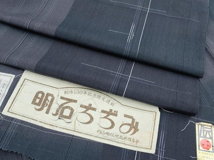 平和屋着物＊極上 夏物 明石ちぢみ 証紙付き 逸品 CYAA3616s5