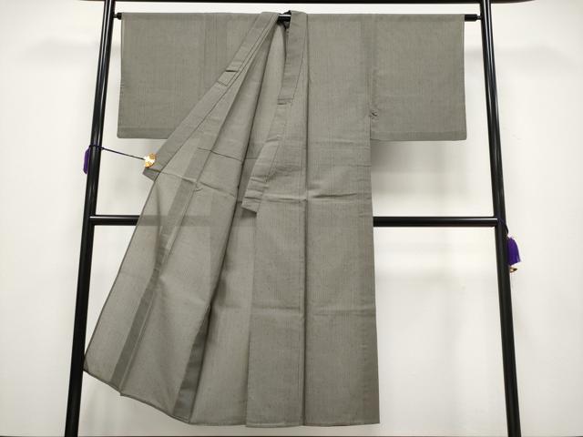 平和屋着物＊極上 夏物 男性 紗紬 色無地 樺茶色地 逸品 CYAA3630s5