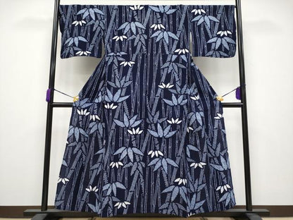 平和屋着物∴極上 夏物 浴衣 有松鳴海絞り 笹竹文 綿 逸品 未使用 CYAA3645s5
