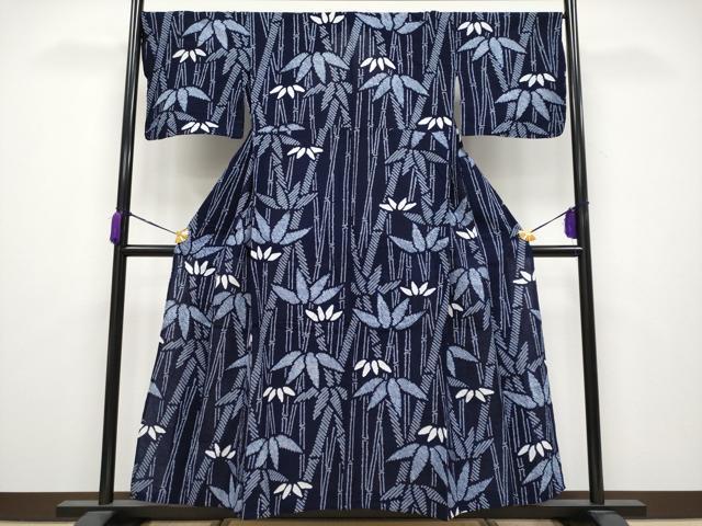 平和屋着物∴極上 夏物 浴衣 有松鳴海絞り 笹竹文 綿 逸品 未使用 CYAA3645s5