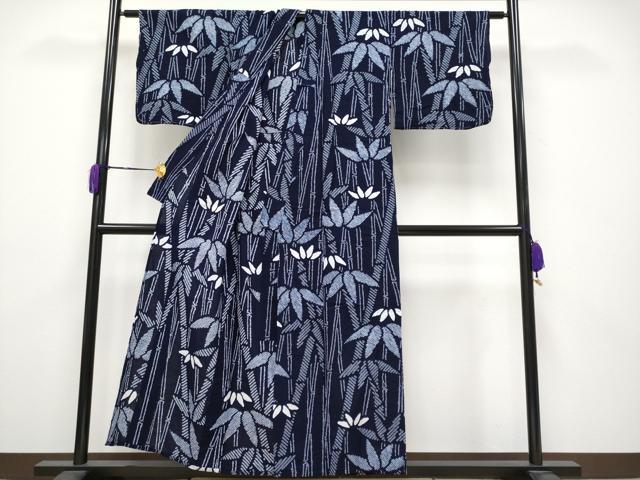 平和屋着物∴極上 夏物 浴衣 有松鳴海絞り 笹竹文 綿 逸品 未使用 CYAA3645s5