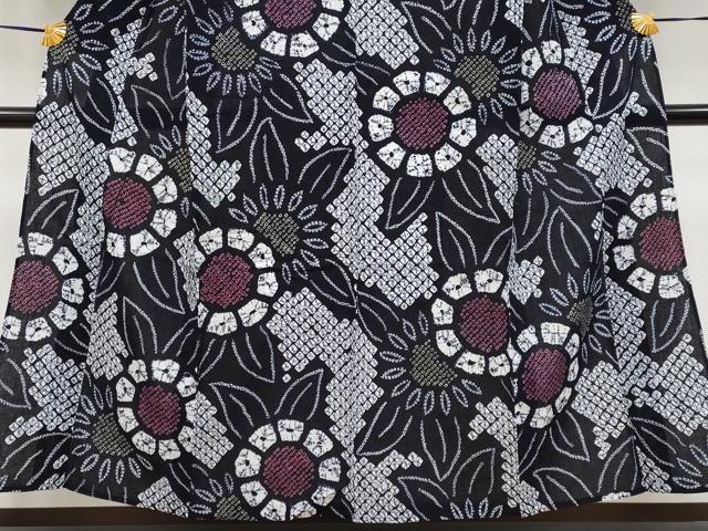 平和屋着物∴極上 夏物 浴衣 有松鳴海絞り 舞花文 綿 逸品 CYAA3646s5